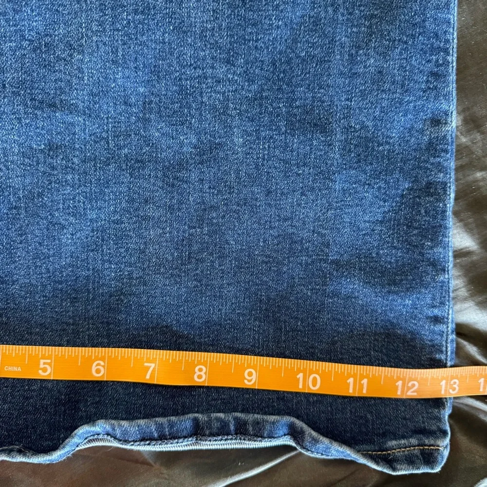 Abercrombie & Fitch curve love high rise blue flare jeans plus size 24 short
